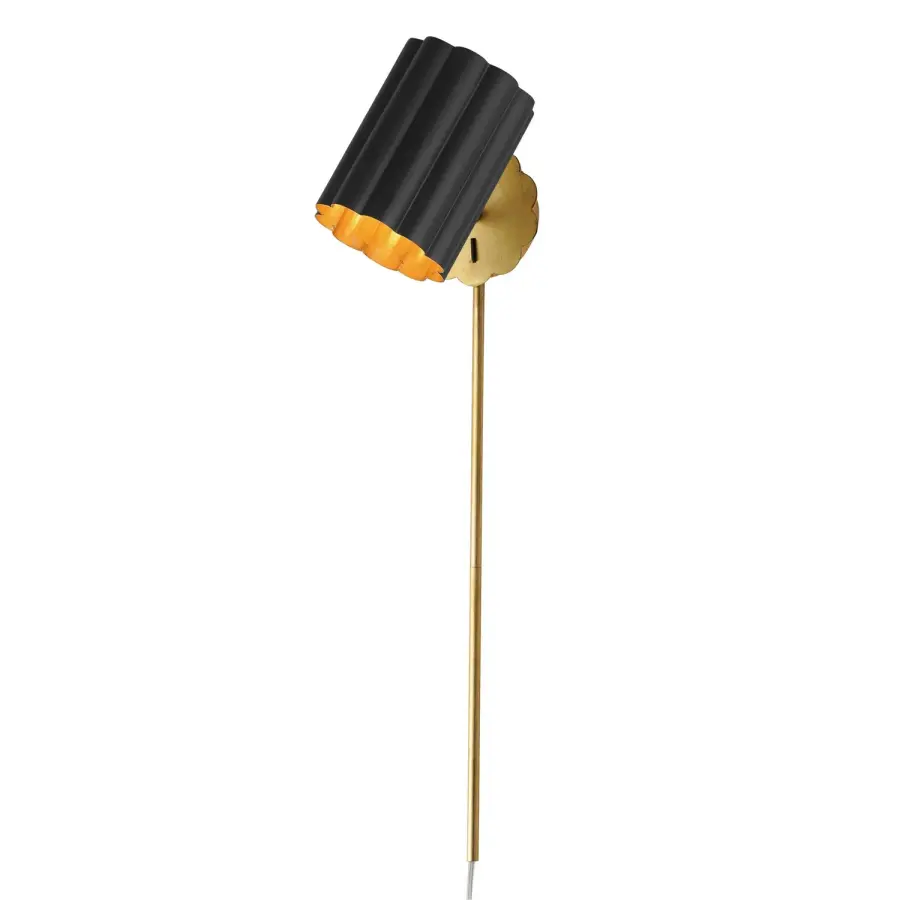 Primrose One Light Wall Sconce in Gold Leaf