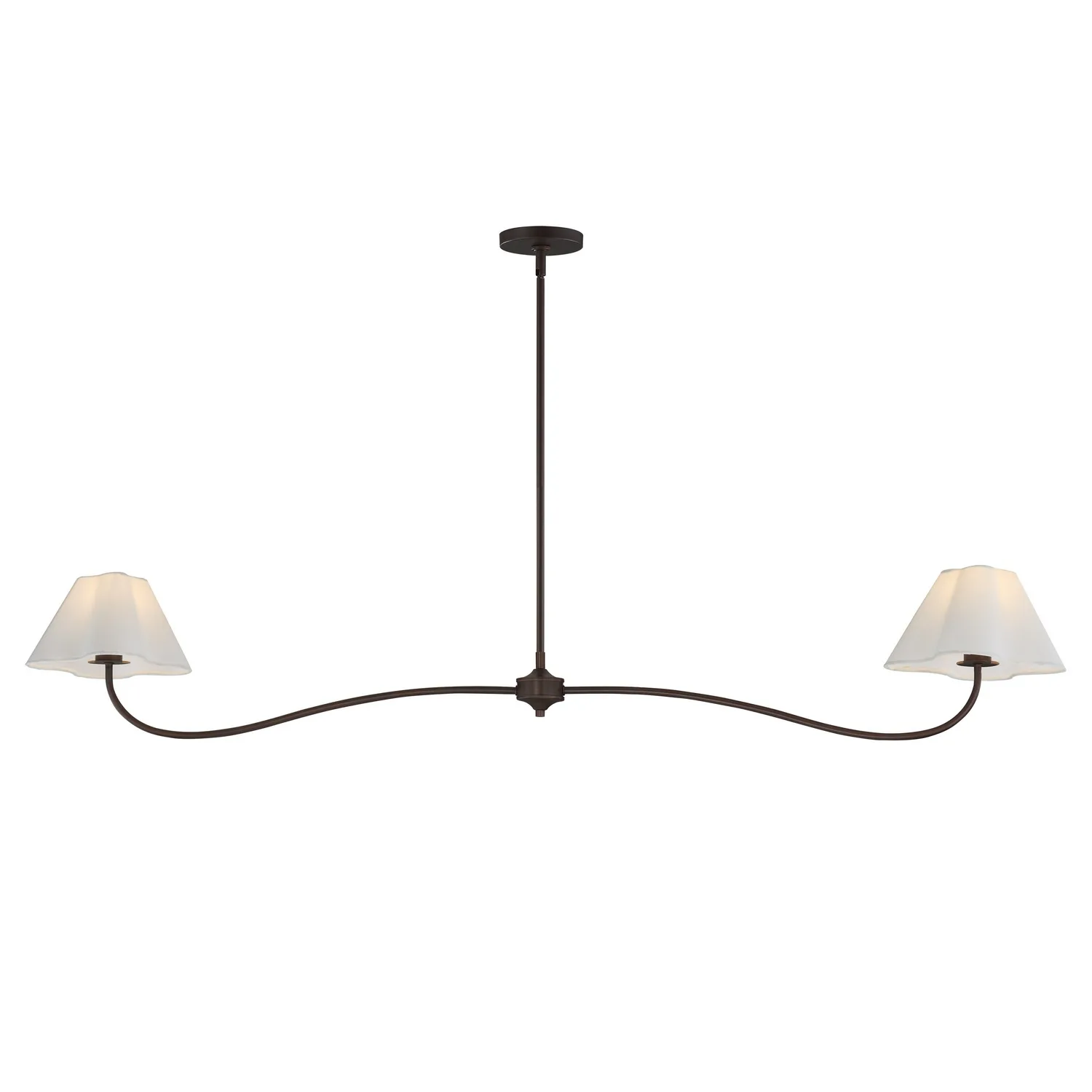 Saxon Two Light Pendant in Oil Rubbed Bronze