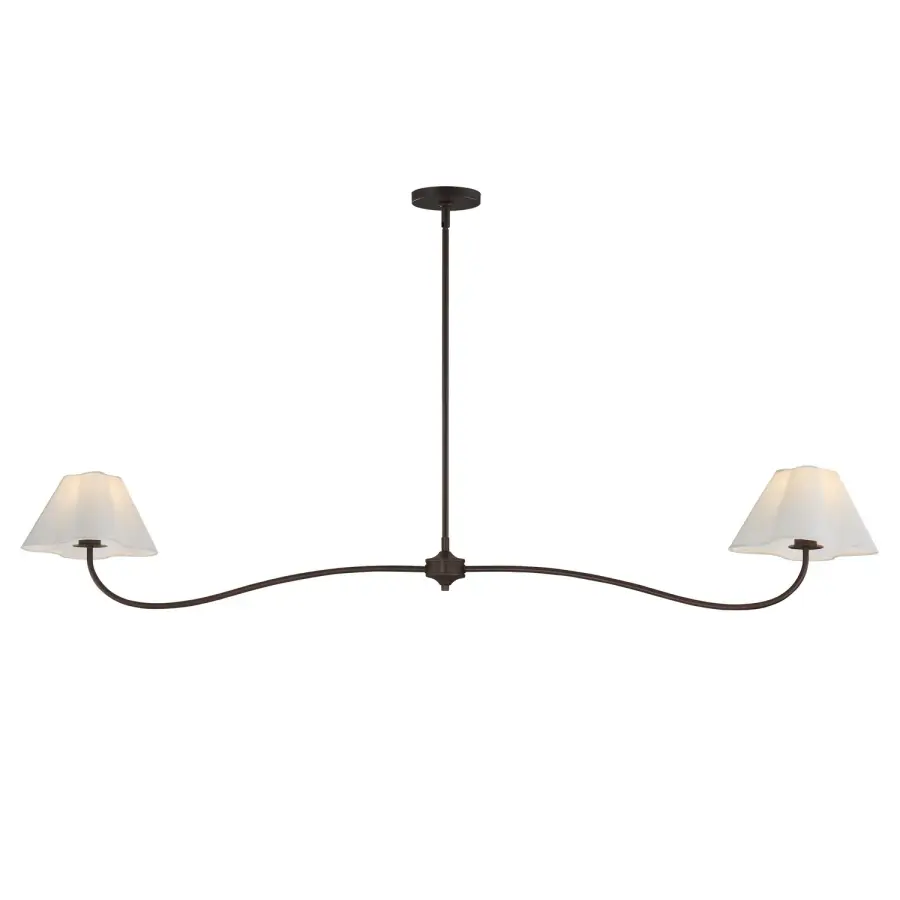 Saxon Two Light Pendant in Oil Rubbed Bronze