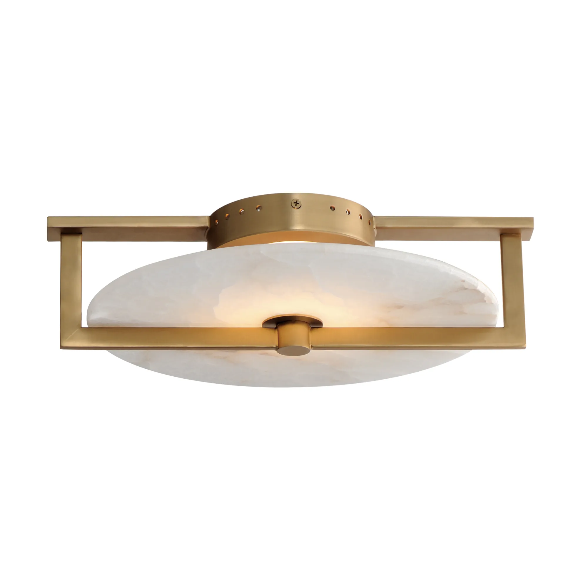 Quarry LED Wall Sconce/Flush Mount in Natural Aged Brass