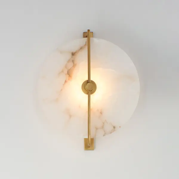 Quarry LED Wall Sconce/Flush Mount in Natural Aged Brass - Image 3