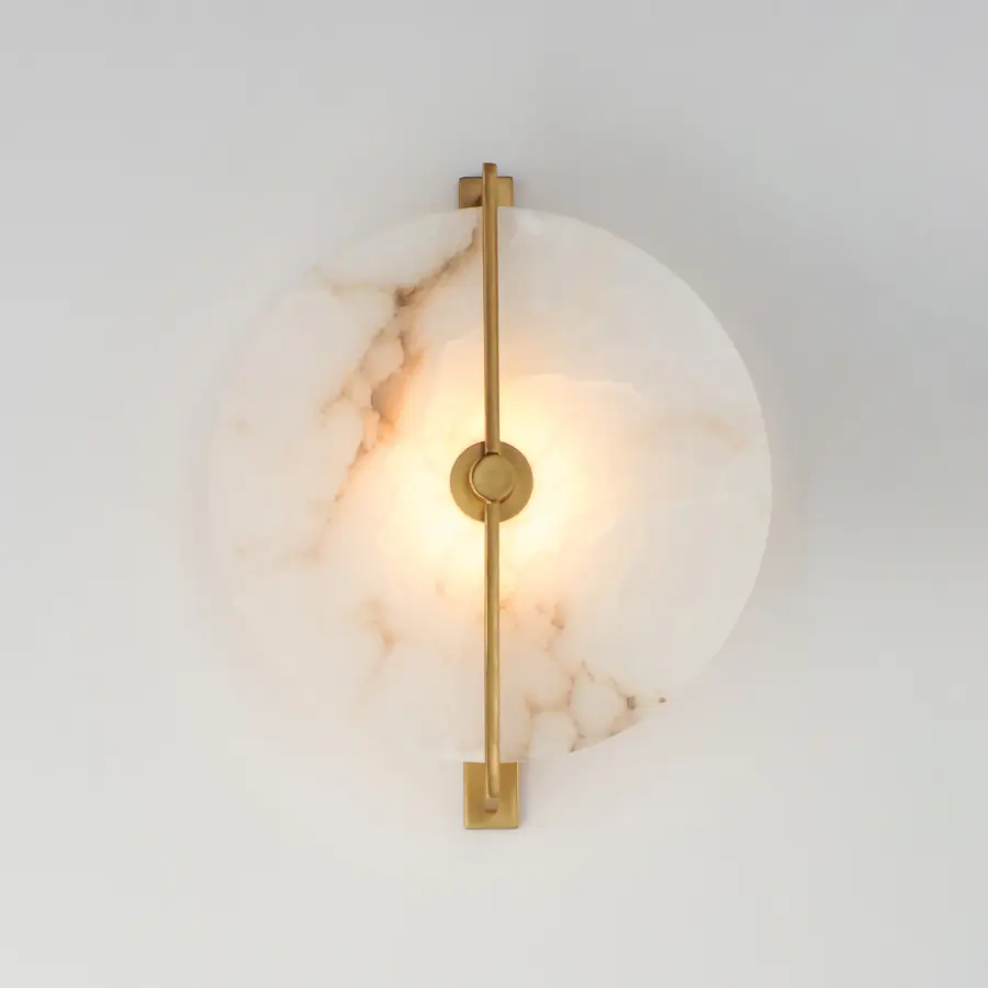 Quarry LED Wall Sconce/Flush Mount in Natural Aged Brass - Image 3
