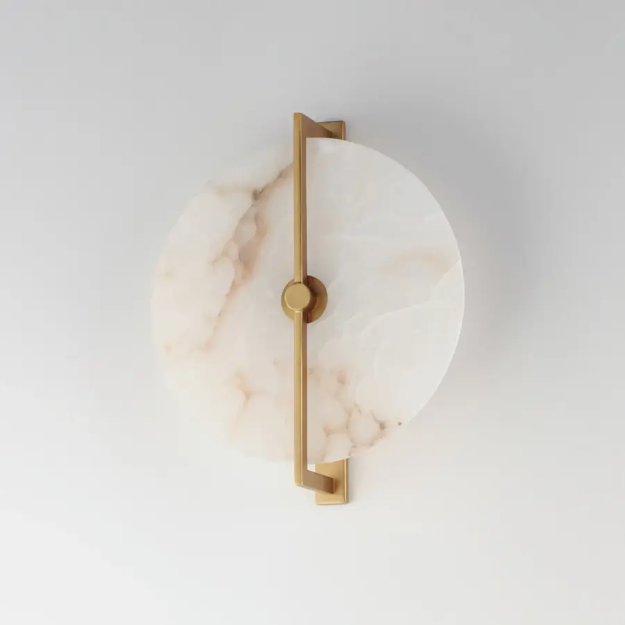 Quarry LED Wall Sconce/Flush Mount in Natural Aged Brass - Image 4