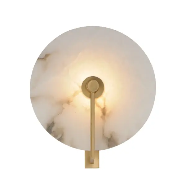 Modern in execution, the Quarry collection features natural Spanish alabaster in an iron frame finished in Darkened Bronze or Natural Aged Brass. Dedicated LED housing shine light on alabaster panels, highlighting the stone's beautiful, veined characteristics while also providing ambient lighting. These surface mounted fixtures are designed to install on either wall or ceiling surfaces. Collection: Quarry Finish: Natural Aged Brass Glass: White Alabaster Width: 9.75" Height: 11.00" Weight: 1.40 lb Extension from Wall: 4.00" Wire: 8" Canopy: 0.75"x4.75" Bulbs Included Number of Bulbs: 1 Maximum Wattage: 10.00 W Bulb Type: LED Bulb Base: PCB Integrated Light Source: LED Light Output: 630.00 lm Color Temperature: 3000 K CRI: 90 Dimmable Rated Average Life: 50000 Voltage: 120.00 V Material: Steel, Aluminum, Spanish Alabaster Safety Listing: cETLus Safety Rating: Damp ADA LED Spec Sheet Instructions