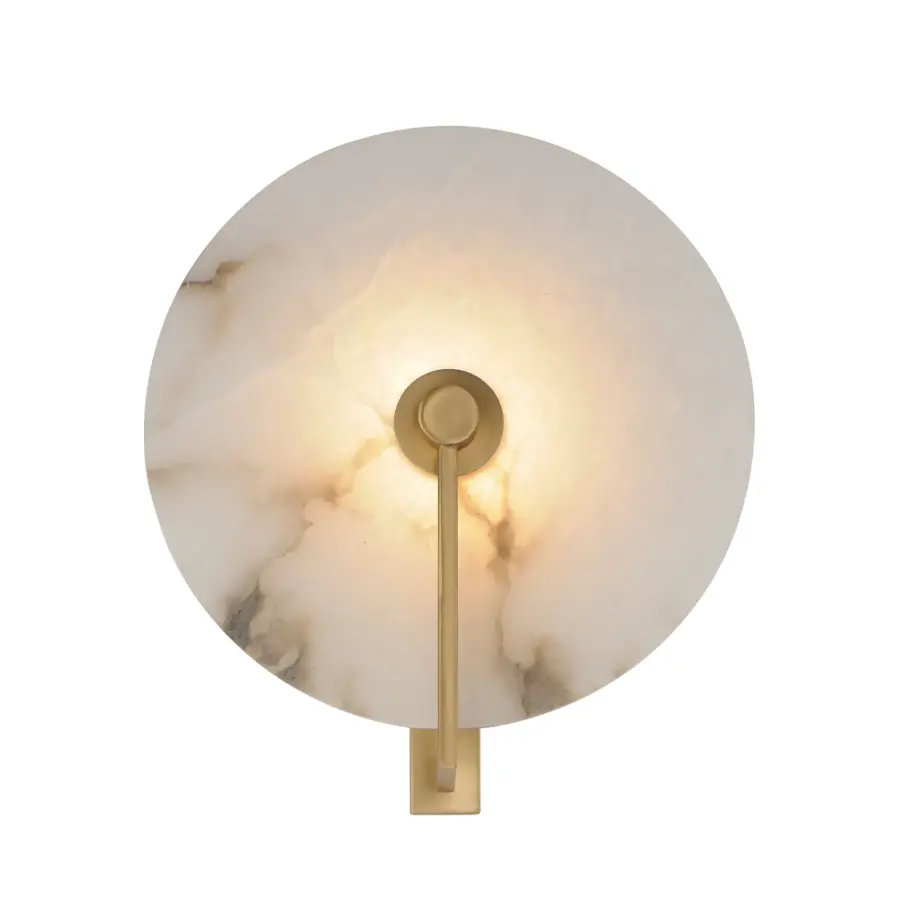 Quarry LED Wall Sconce in Natural Aged Brass - Image 1