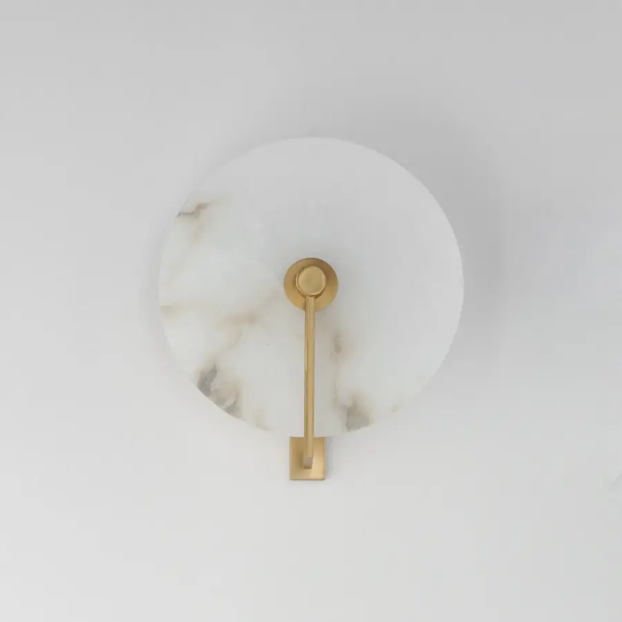 Quarry LED Wall Sconce in Natural Aged Brass - Image 2