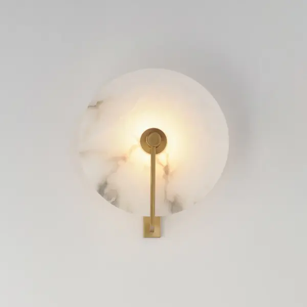 Quarry LED Wall Sconce in Natural Aged Brass - Image 3