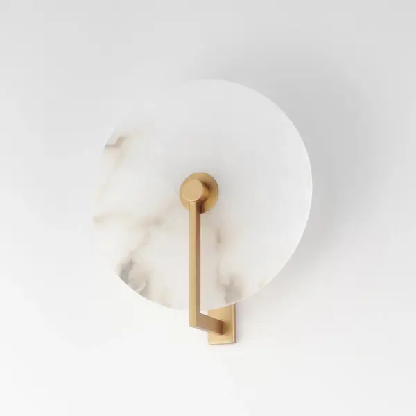 Quarry LED Wall Sconce in Natural Aged Brass - Image 4