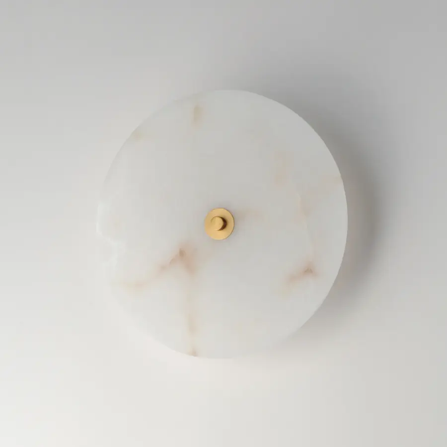 Quarry LED Wall Sconce/Flush Mount in Natural Aged Brass - Image 2