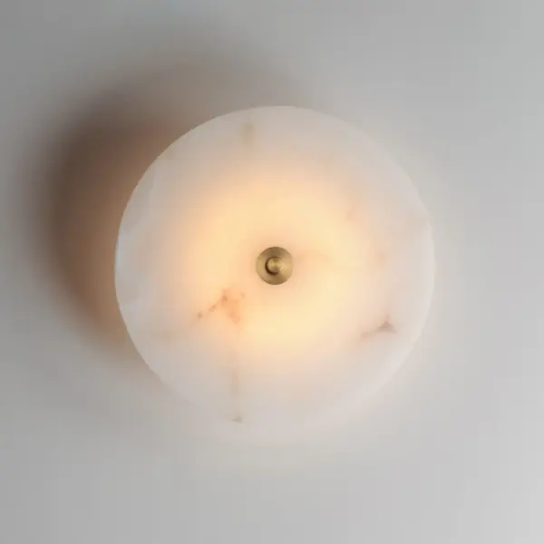 Quarry LED Wall Sconce/Flush Mount in Natural Aged Brass - Image 3