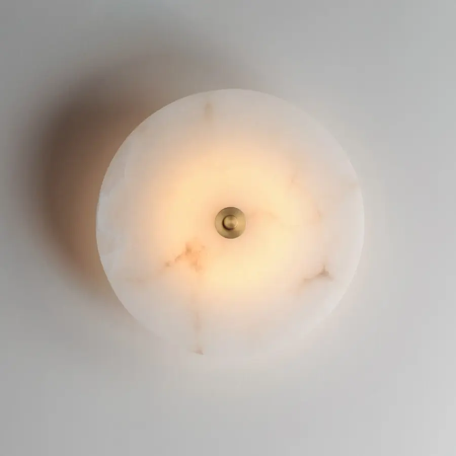 Quarry LED Wall Sconce/Flush Mount in Natural Aged Brass - Image 3
