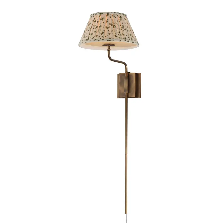Dunbridge One Light Wall Sconce in Weathered Brass