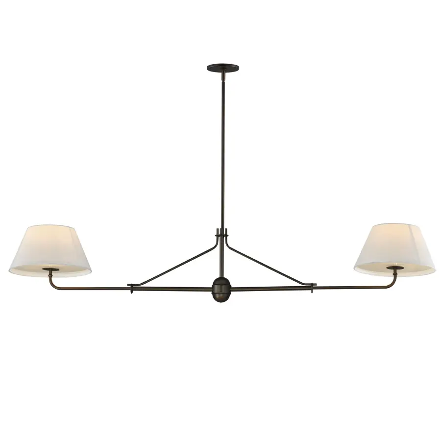 Dunbridge Two Light Pendant in Antique Bronze