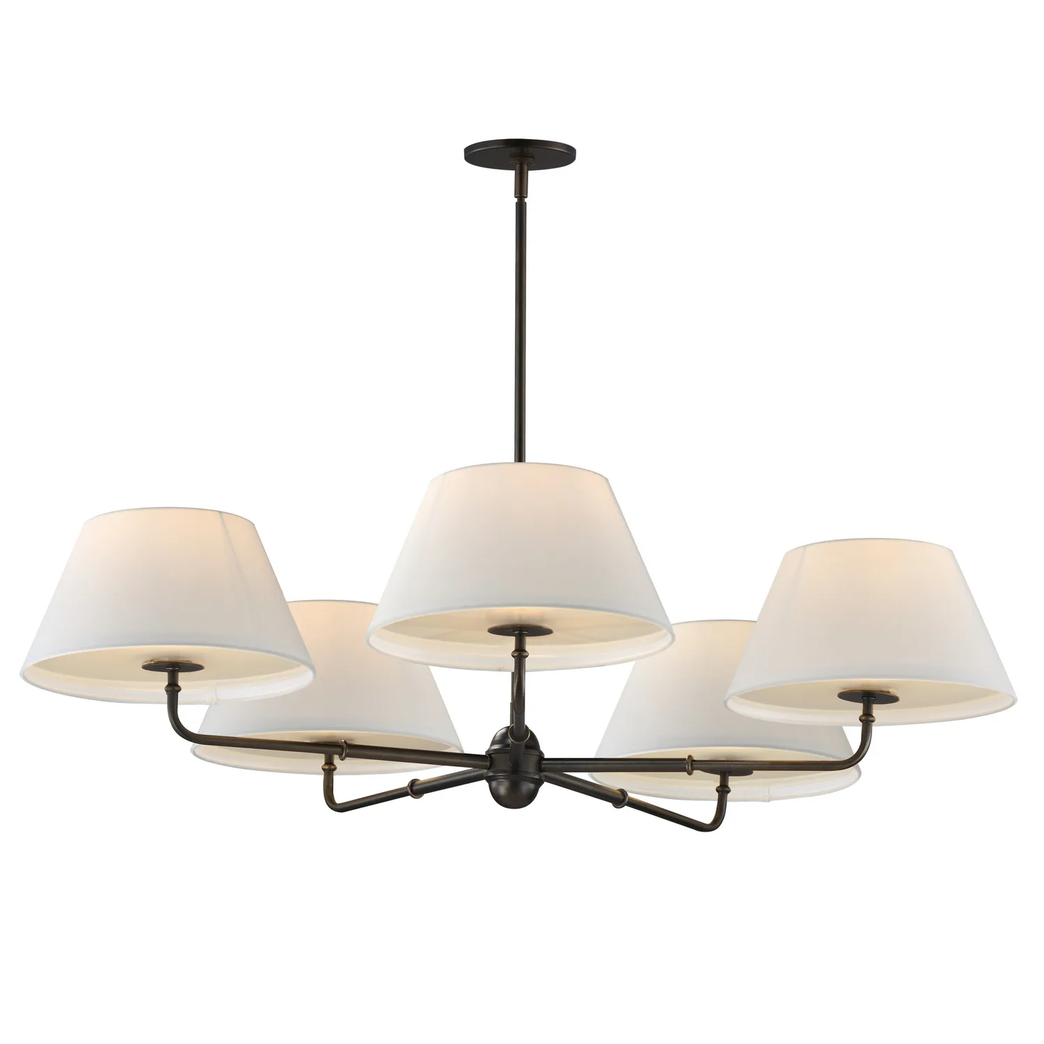 Dunbridge Five Light Chandelier in Antique Bronze