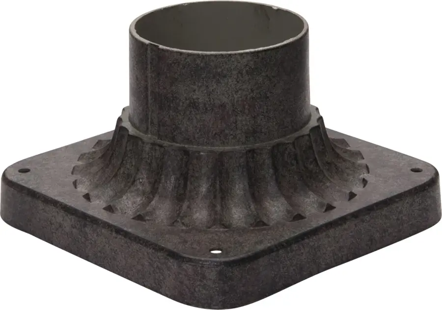Outdoor Essentials Cast Pier Mount in Earth Tone - Image 1