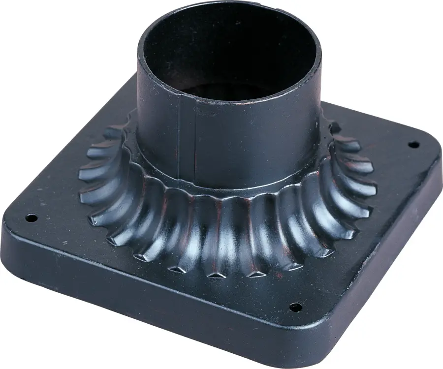 Outdoor Essentials Cast Pier Mount in Oriental Bronze - Image 1