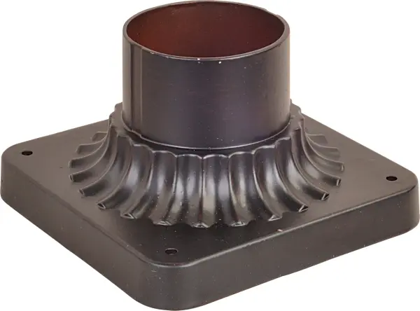 Outdoor Essentials Cast Pier Mount in Oil Rubbed Bronze - Image 1