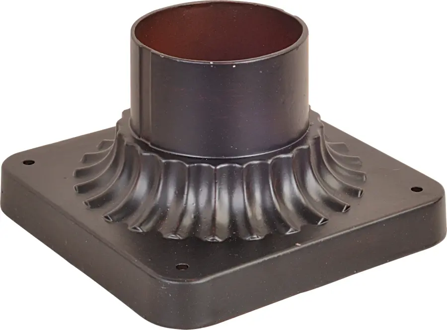 Outdoor Essentials Cast Pier Mount in Oil Rubbed Bronze - Image 1