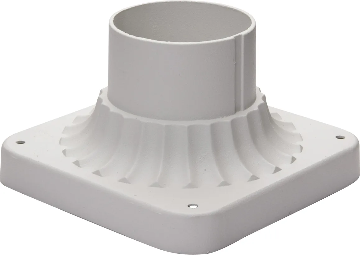 Outdoor Essentials Cast Pier Mount in White