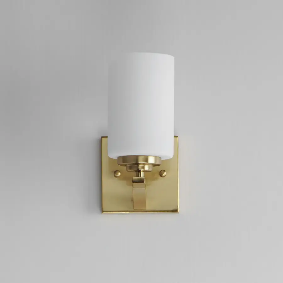 Deven One Light Wall Sconce in Satin Brass - Image 2