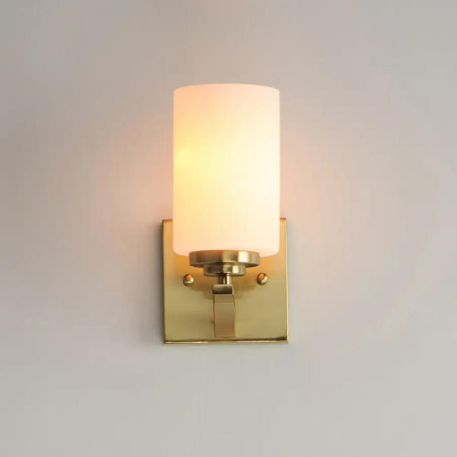 Deven One Light Wall Sconce in Satin Brass - Image 3