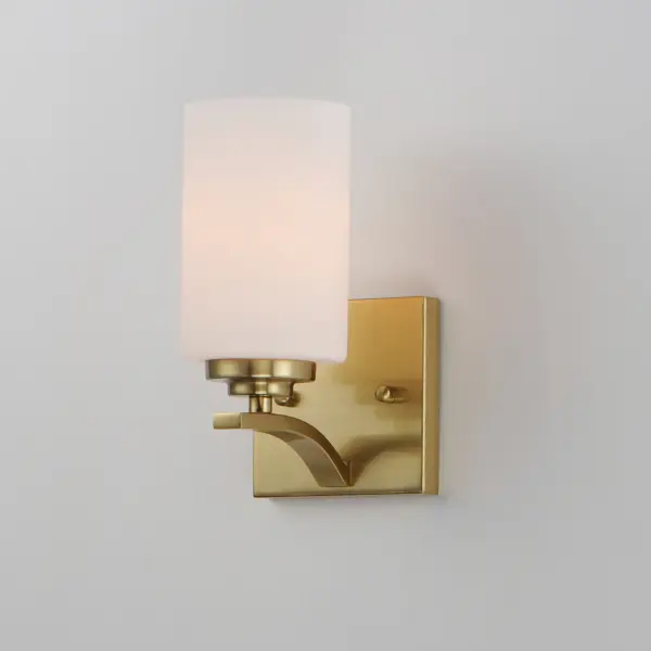 Deven One Light Wall Sconce in Satin Brass - Image 4