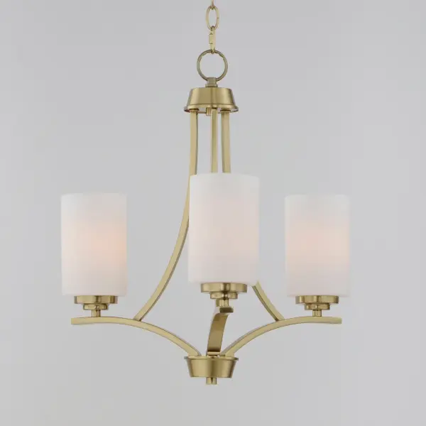 Deven 3-Light Chandelier in Satin Brass - Image 4