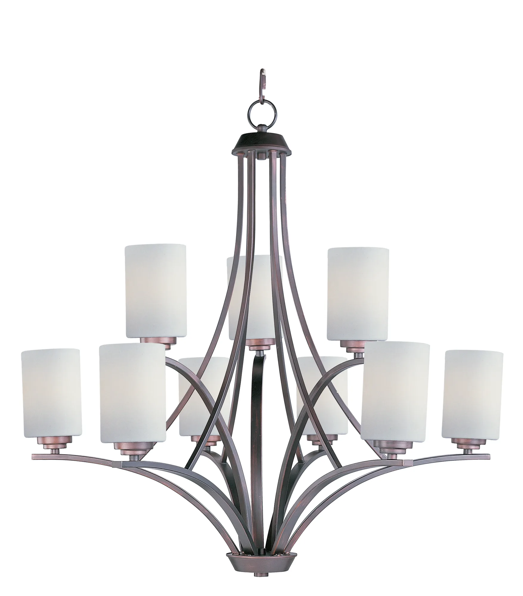 Deven Nine Light Chandelier in Oil Rubbed Bronze