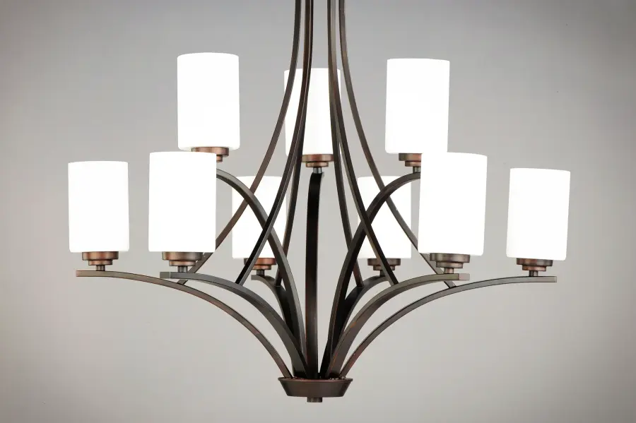 Deven 9-Light Chandelier in Oil Rubbed Bronze - Image 2