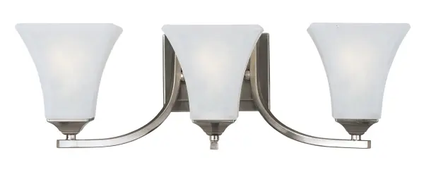 Aurora 3-Light Bath Vanity in Satin Nickel - Image 1