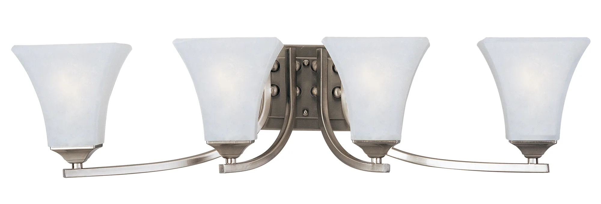 Aurora Four Light Bath Vanity in Satin Nickel
