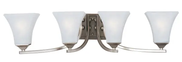 Aurora 4-Light Bath Vanity in Satin Nickel - Image 1