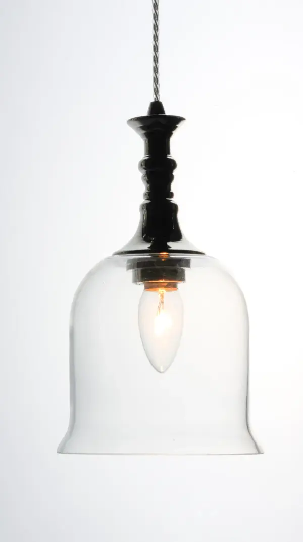 Traditional fonts of Polished Nickel support Clear glass shades reminiscent of Colonial times. This ageless design has upscale appeal at an attractive price. - alternate view