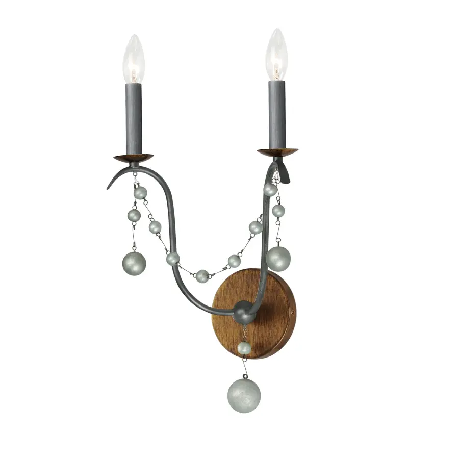 Formosa Two Light Wall Sconce in Golden Noir - Image 1