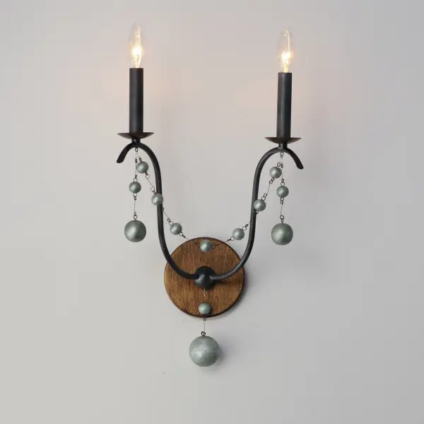 Formosa Two Light Wall Sconce in Golden Noir - Image 3