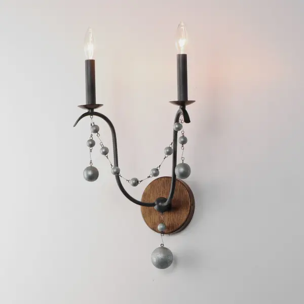Formosa Two Light Wall Sconce in Golden Noir - Image 4