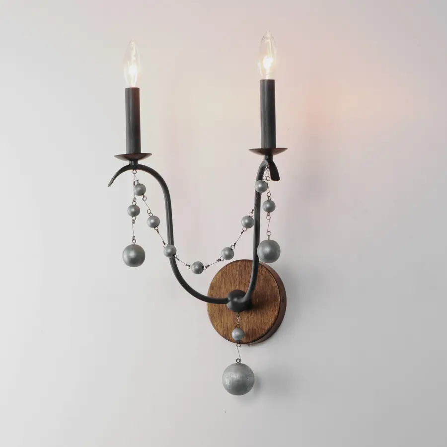 Formosa Two Light Wall Sconce in Golden Noir - Image 4