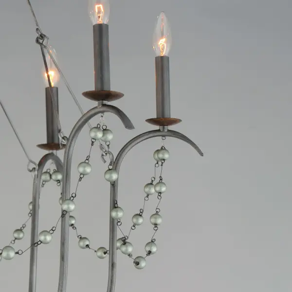 Formosa Six Light Chandelier in Golden Noir - Image 4