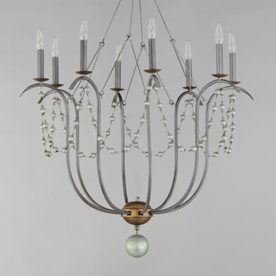 Formosa Eight Light Chandelier in Golden Noir - Image 3