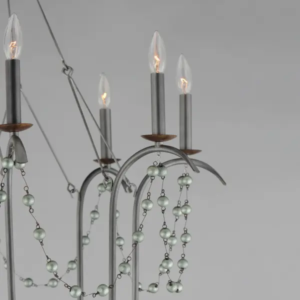 Formosa Eight Light Chandelier in Golden Noir - Image 4