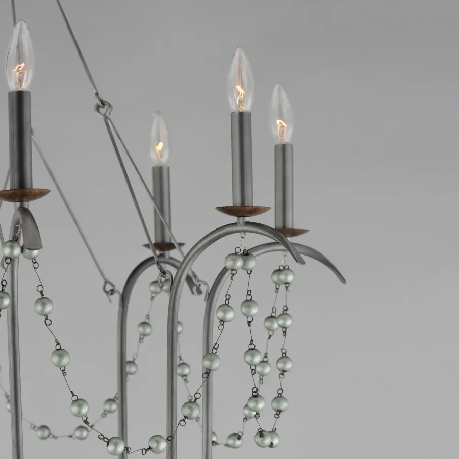 Formosa Eight Light Chandelier in Golden Noir - Image 4