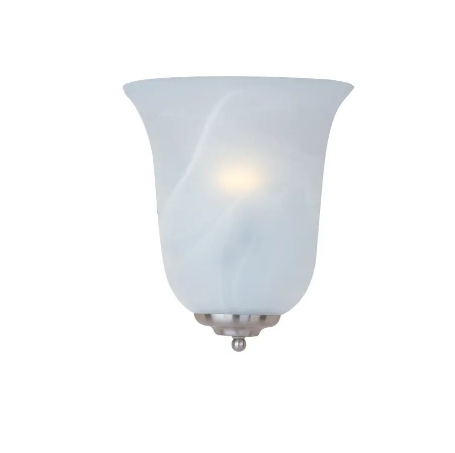 Essentials One Light Wall Sconce in Satin Nickel - Image 1