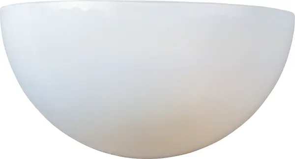 Maxim Lighting's commitment to both the residential lighting and the home building industries will assure you a product line focused on your lighting needs. With Maxim Lighting you will find quality product that is well designed, well priced and readily available. Collection: Essentials - 20585 Finish: White Glass: White Width: 10.50" Height: 5.50" Weight: 1.87 lb Extension from Wall: 5.50" Canopy: 4.88"x10.13" Number of Bulbs: 1 Maximum Wattage: 60.00 W Bulb Type: A19 Bulb Base: E26 Medium Light Source: Incandescent Light Output: 1150.00 lm Dimmable Rated Average Life: 2500 Voltage: 120.00 V Material: Glass, Steel Safety Listing: cULus Safety Rating: Dry Manufacturer Warranty: 1 Spec Sheet Instructions Parts Diagram