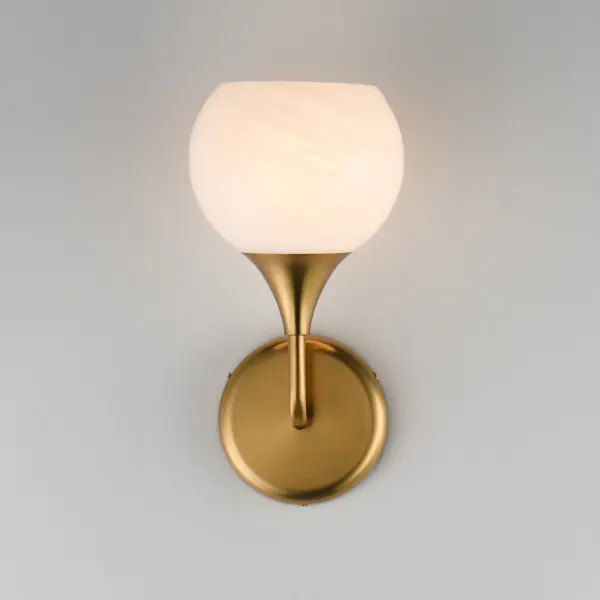 Neve One Light Wall Sconce in Natural Aged Brass - Image 3