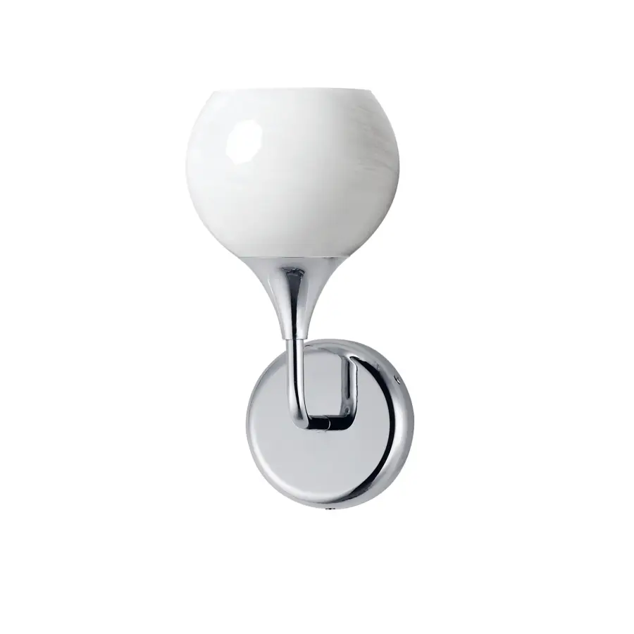 Neve One Light Wall Sconce in Polished Chrome - Image 1