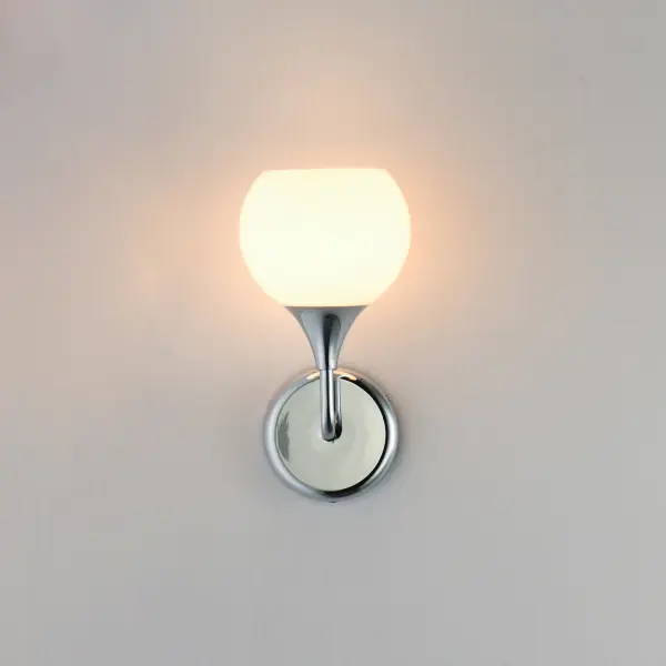 Neve One Light Wall Sconce in Polished Chrome - Image 3