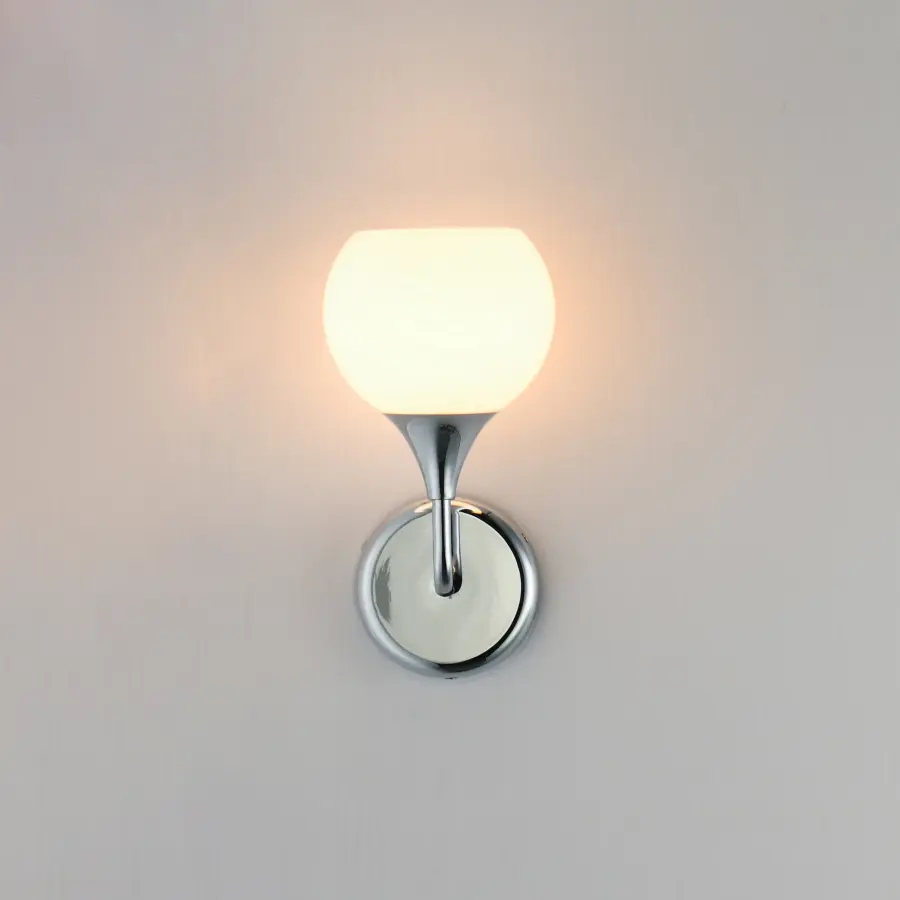 Neve One Light Wall Sconce in Polished Chrome - Image 3