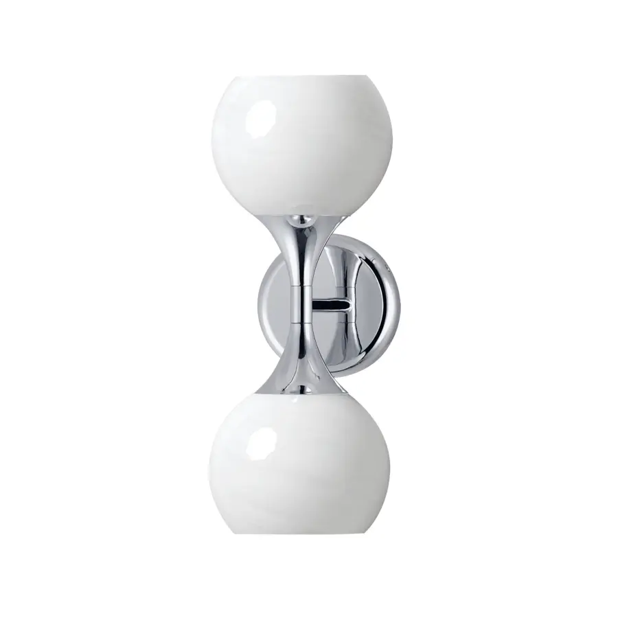 Neve Two Light Wall Sconce in Polished Chrome - Image 1