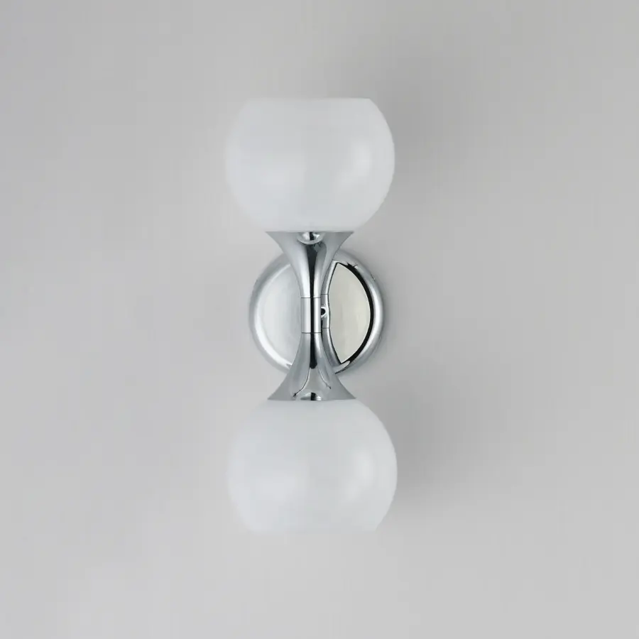 Neve Two Light Wall Sconce in Polished Chrome - Image 2