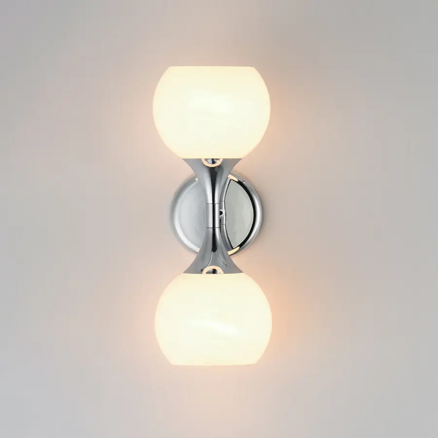 Neve Two Light Wall Sconce in Polished Chrome - Image 3